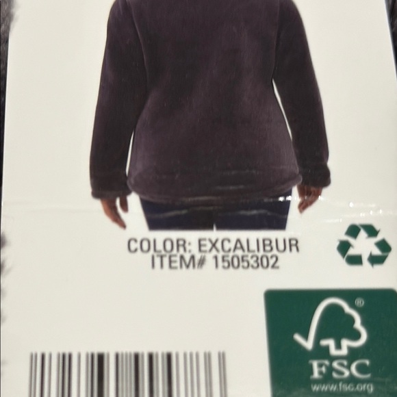 Women’s net 32 Heat fuzzy zip up jacket. Grayish purple. Size M Super warm, cozy - Picture 7 of 7